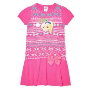 Nickelodeon JoJo Siwa Pink Sweater Dress Medium 7/8
